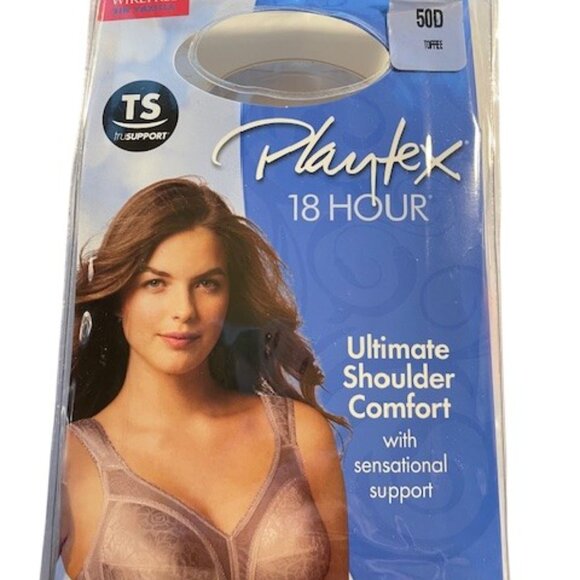 Playtex 18 Hour Original Comfort Straps Wirefree Bra 50D  Style 4693 (RS-14) - Picture 2 of 6